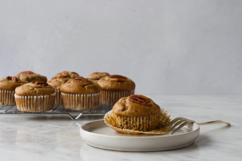 Banaan-pecan muffins