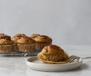 Banaan-pecan muffins