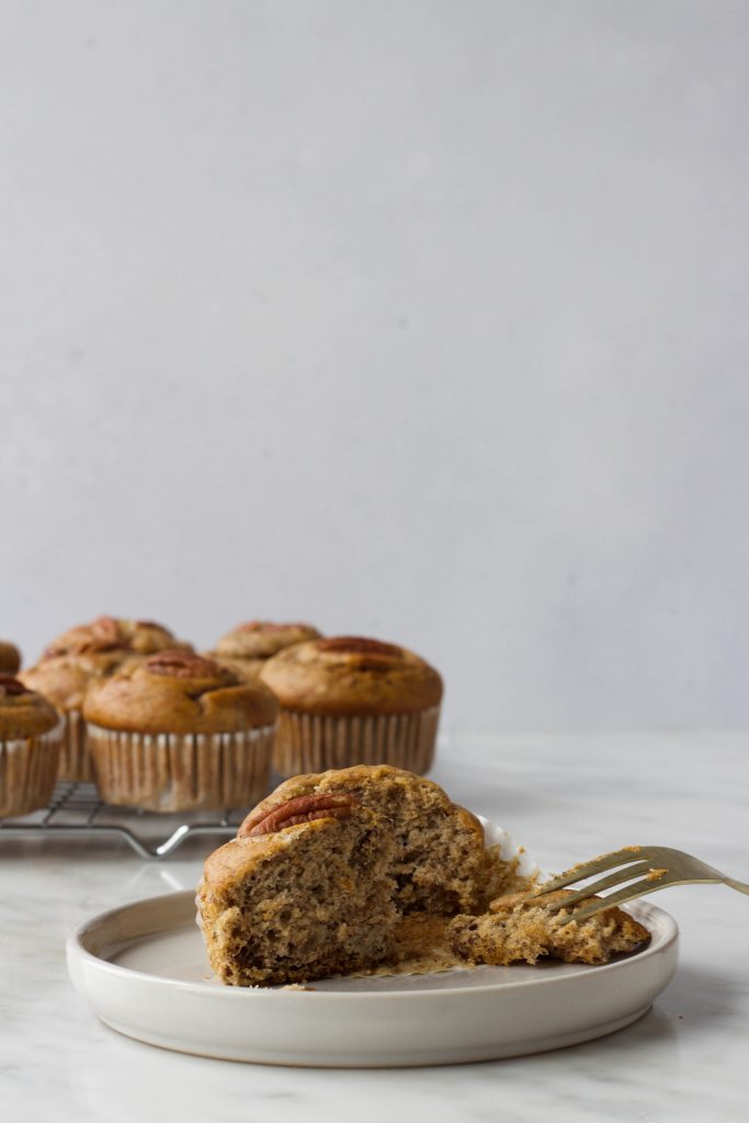 Banaan-pecan muffins