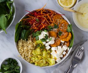 salade bowl zoete aardappel feta