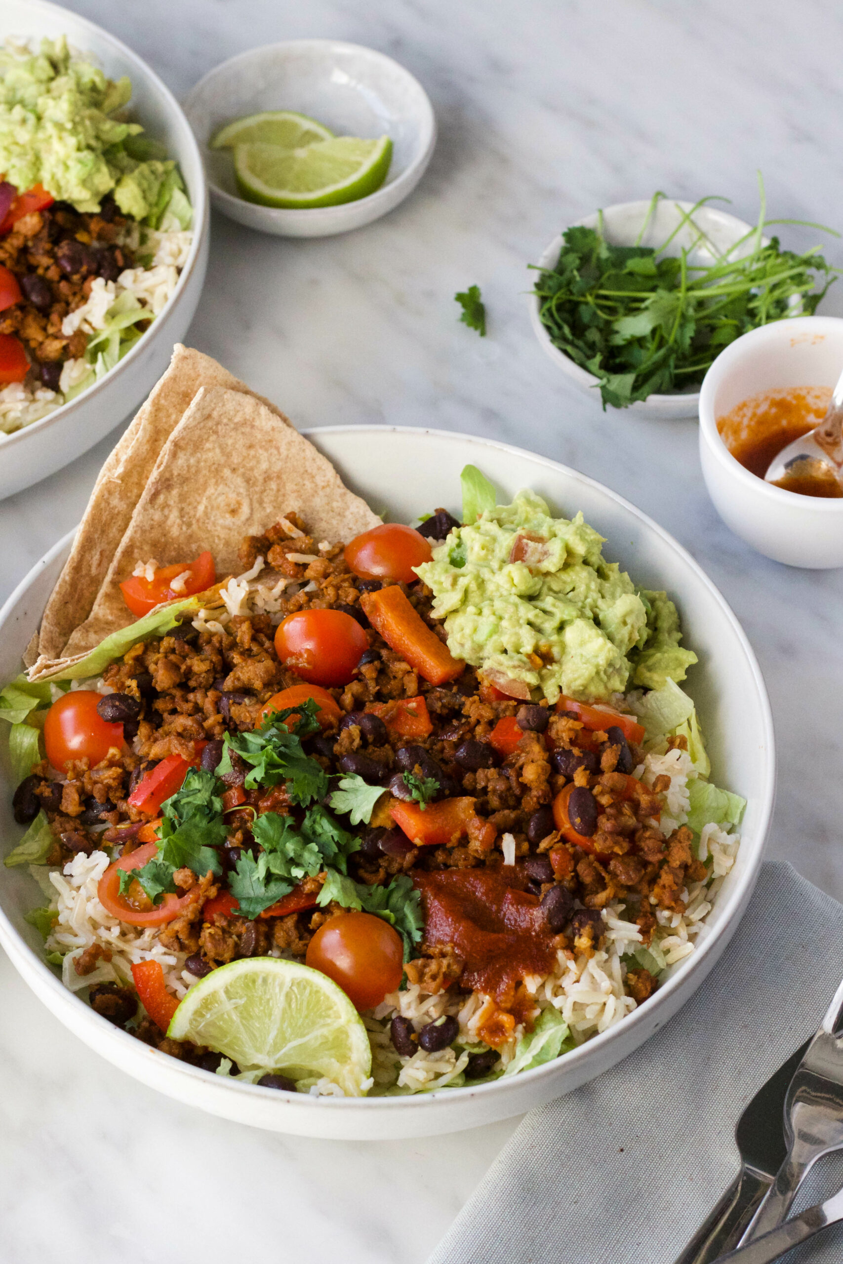 Mexicaanse salade vega gehakt